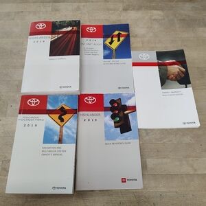 Toyota Highlander 2019 Owner's Manuals Set